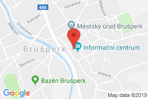 Google map: Náměstí J. A. Komenského 14, 739 44 Brušperk